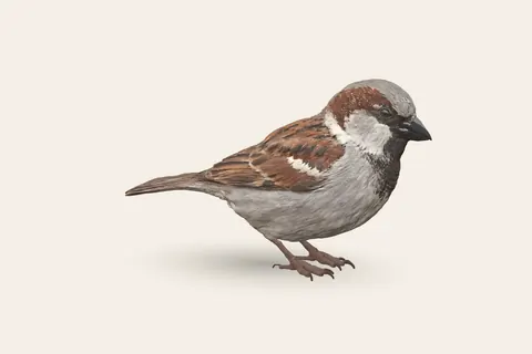3D model of House Sparrow