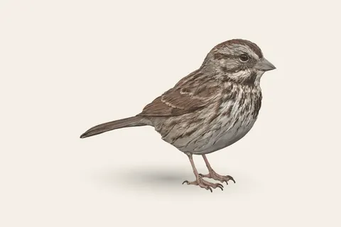 3D model of Song Sparrow